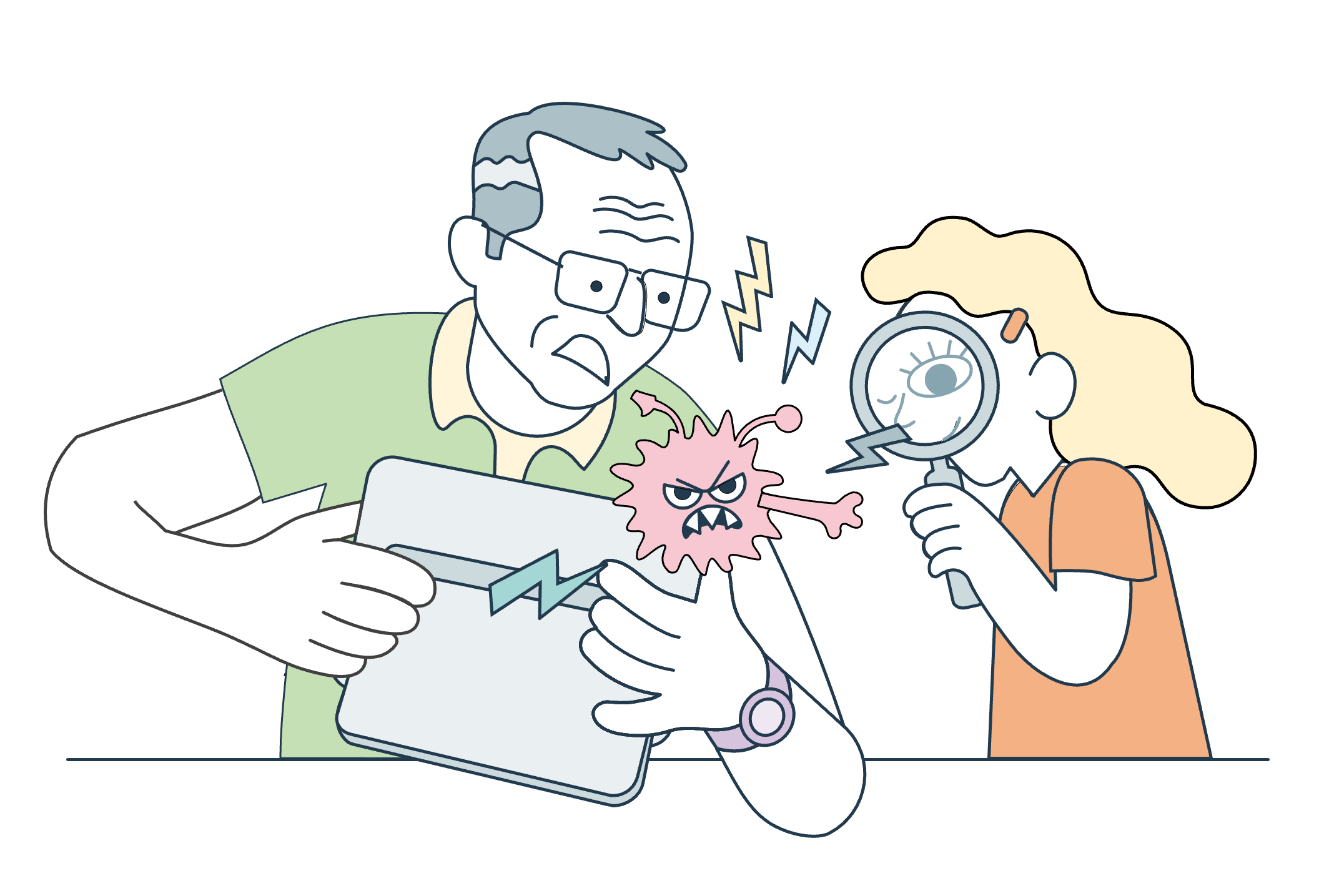 Ilustración de Ciberseguridad